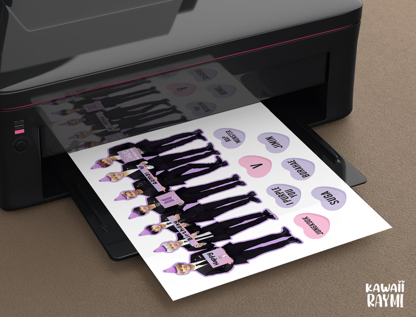 BTS cake topper army custom Edit with CANVA