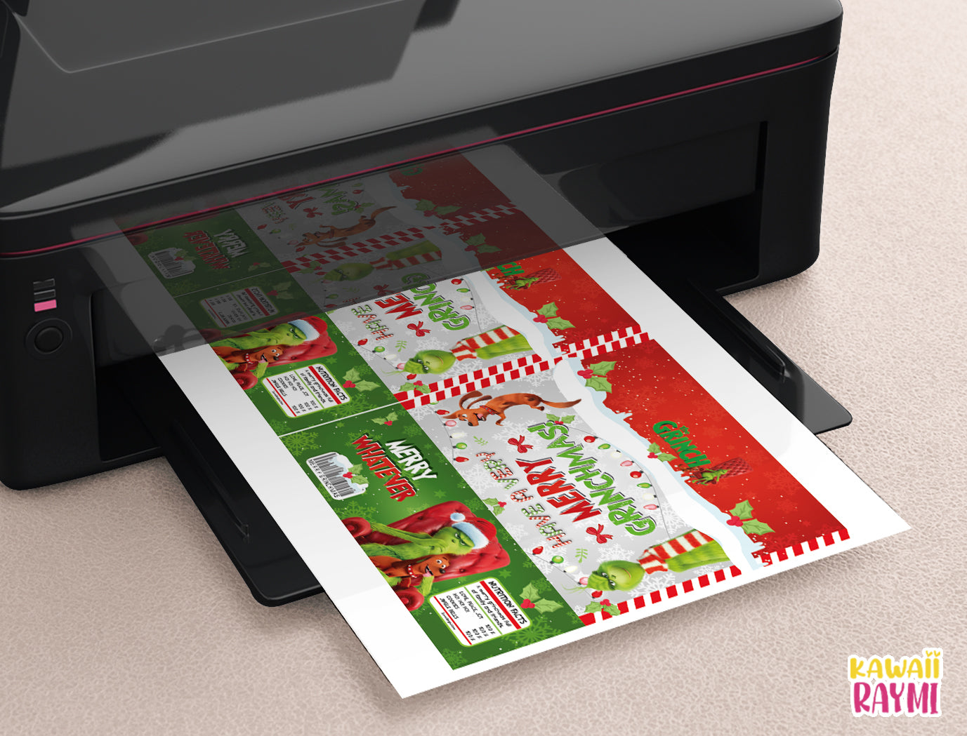 Envoltorios para barras de chocolate de El Grinch, envoltorios para barras de chocolate de El Grinch de NAVIDAD, chocolate navideño casero, archivo digital