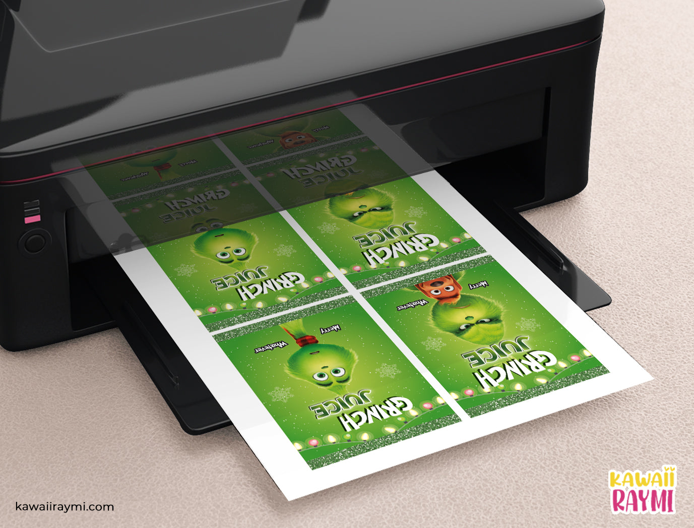 Grinchmas juice pounch- Christmas Juice Labels - Grinch Capri Sun Labels