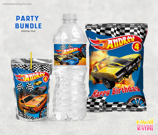 Hot wheels party bundle Racing cars printable