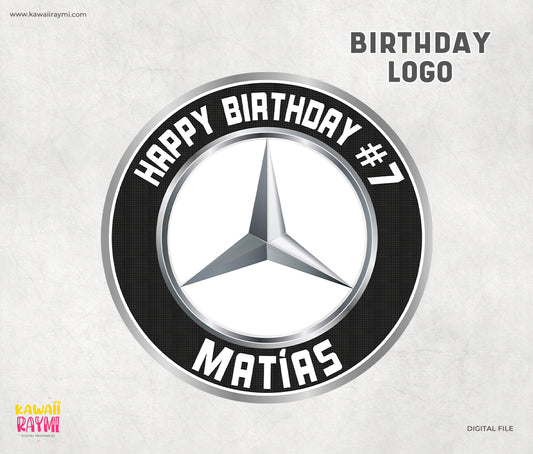 Mercedes Benz Birthday logo, custom file