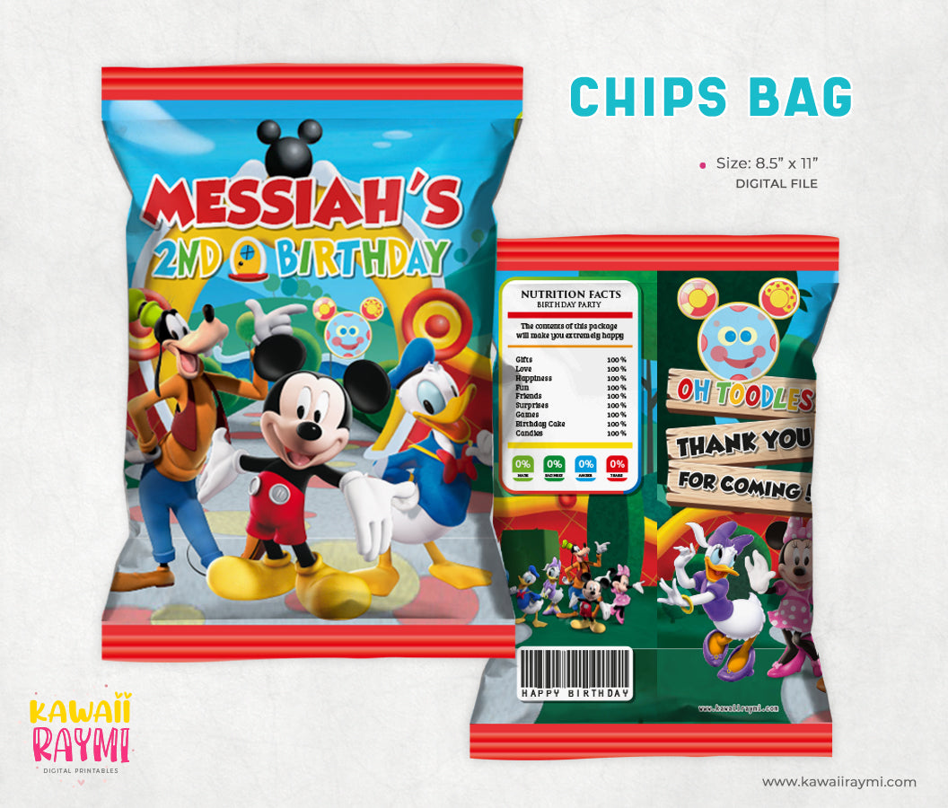 Mickey mouse clubhouse chips bag