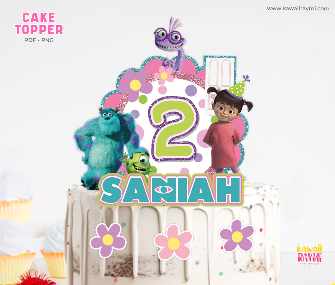 Monsters INC cake topper custom digital file – Kawaii Raymi monsters-inc-cake-topper-custom-digital-file-kawaii-raymi