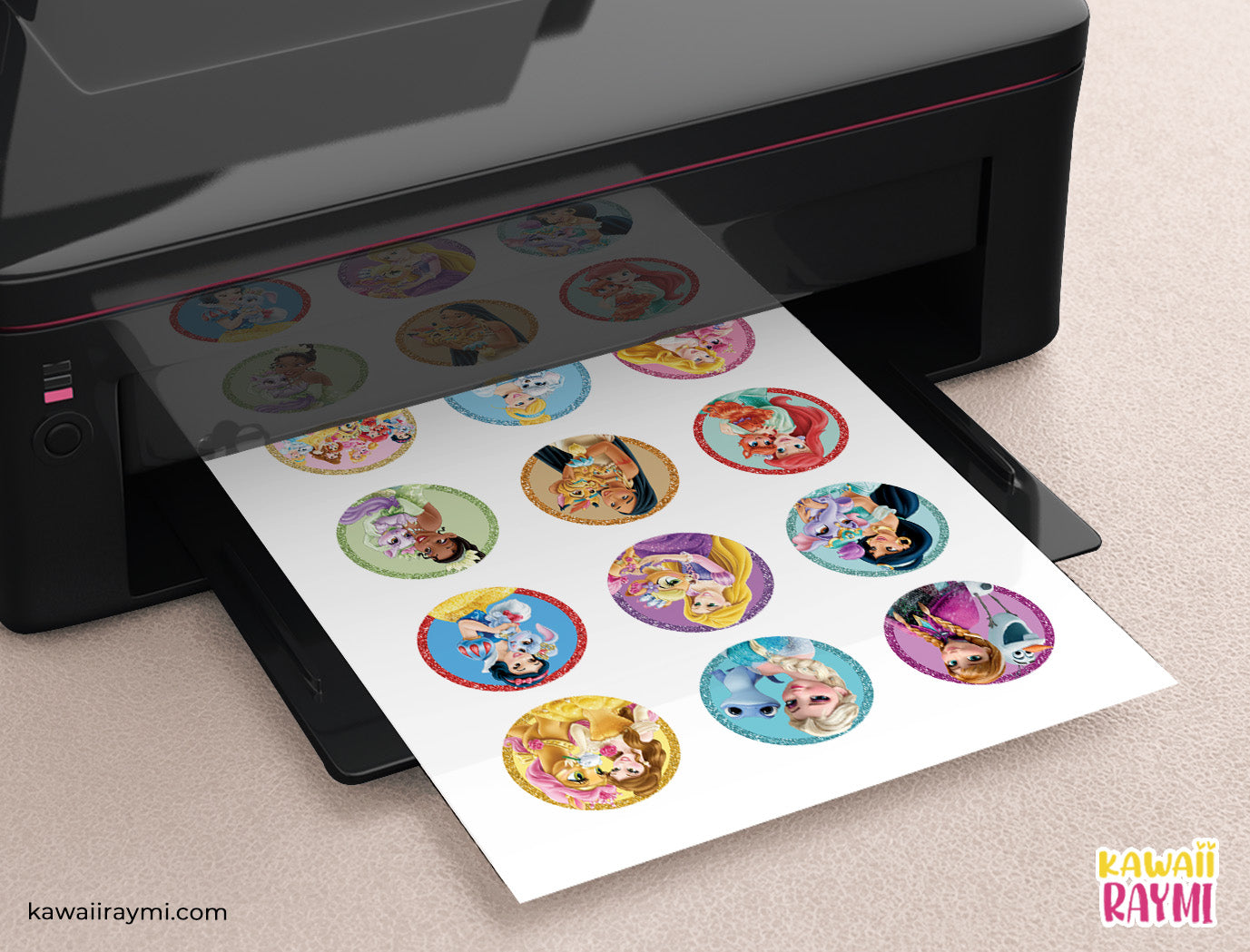 Princess cupcake topper printable