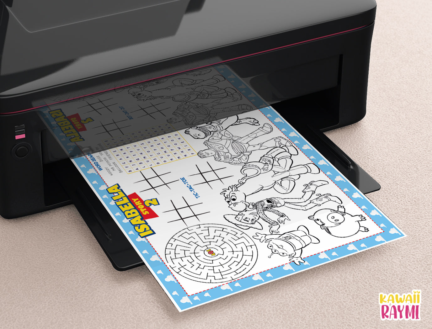 Toy Story Activity sheet, Toy Story Coloring Sheet, DIGITAL FILE ONLY