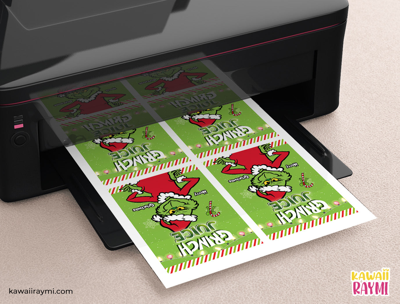 Grinchmas juice pounch- Christmas Juice Labels - Capri Sun Labels - Christmas Party - Merry grinchmas-INSTANT DOWNLOAD