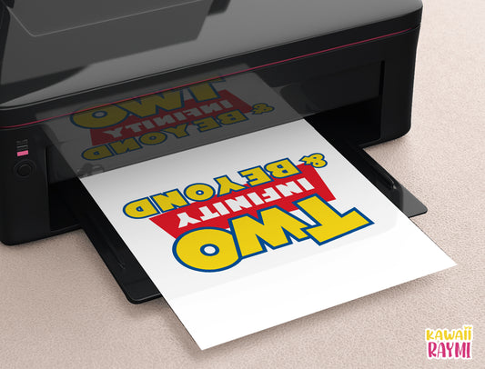 Two Infinity and Beyond - Toy Story cake topper - PNG - PDF-