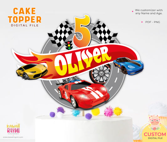 Hot Wheels custom cake topper DIGITAL