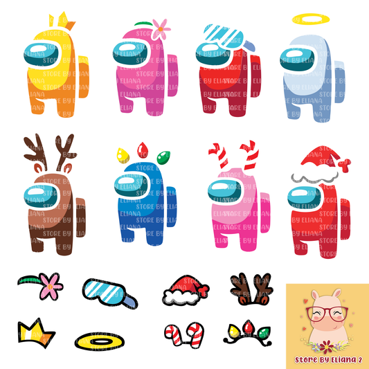 Among us Squadgoals svg, png, christmas among us cricut