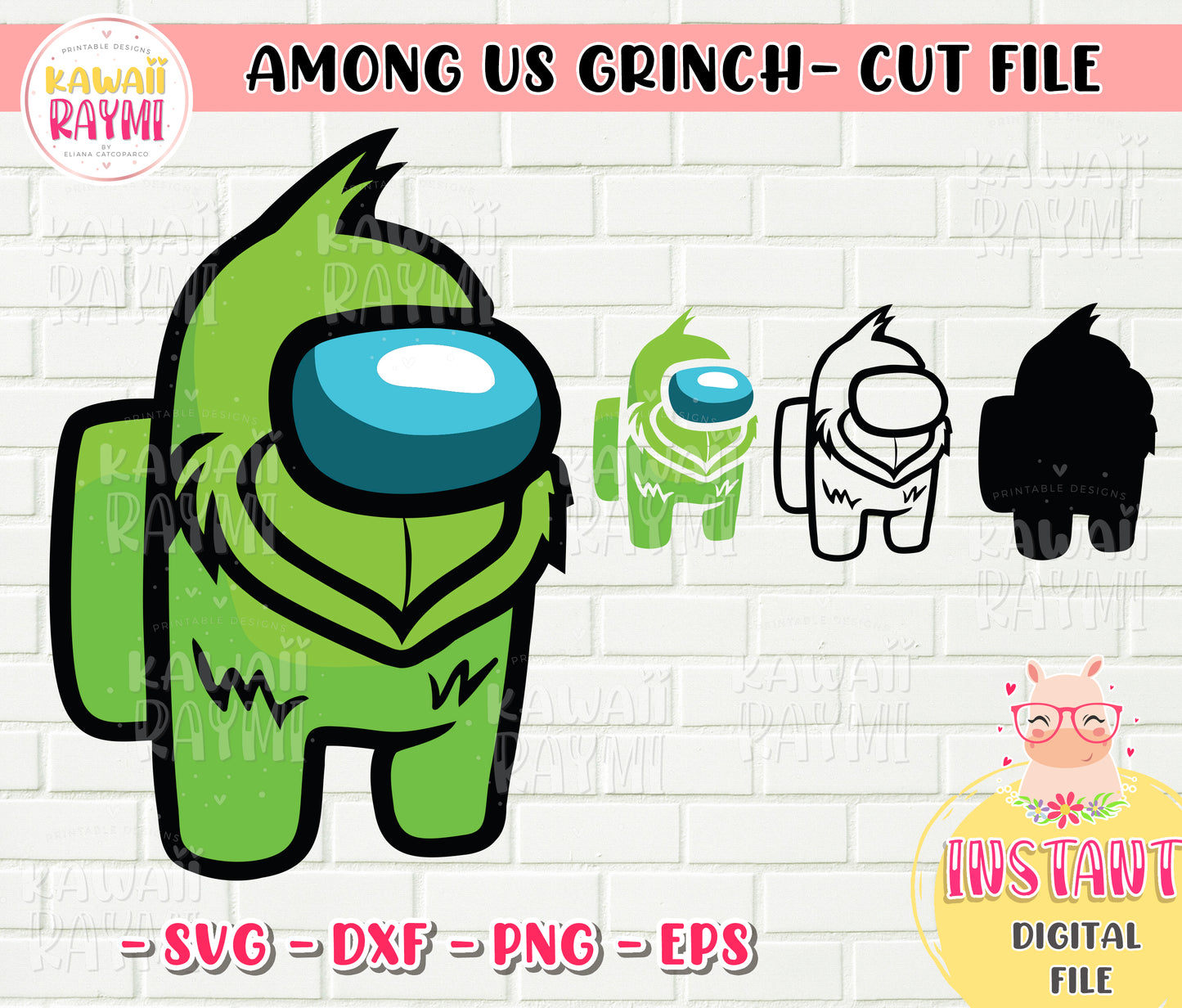 Entre nosotros Grinch - SVG-PNG