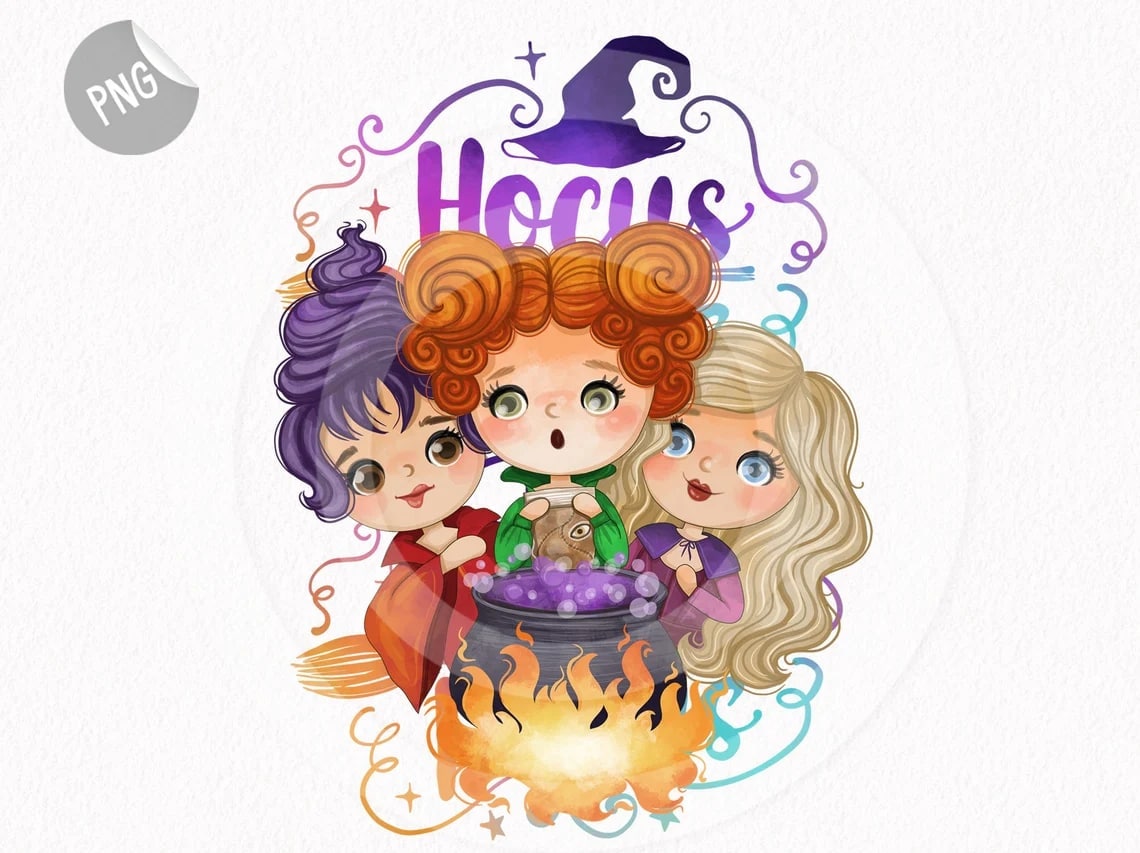 Baby Hocus Pocus halloween clipart – Kawaii Raymi