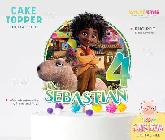 Encanto Custom Cake Topper Antonio, Encanto Cake Topper, Birthday party, Encanto centerpiece Printable, Encanto Party Supplies