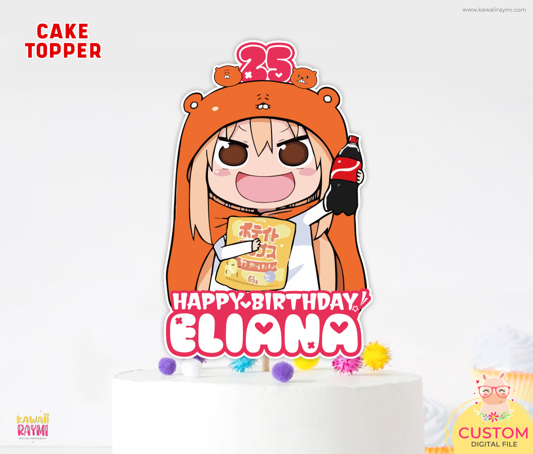 Himouto Umaru-chan custom cake topper