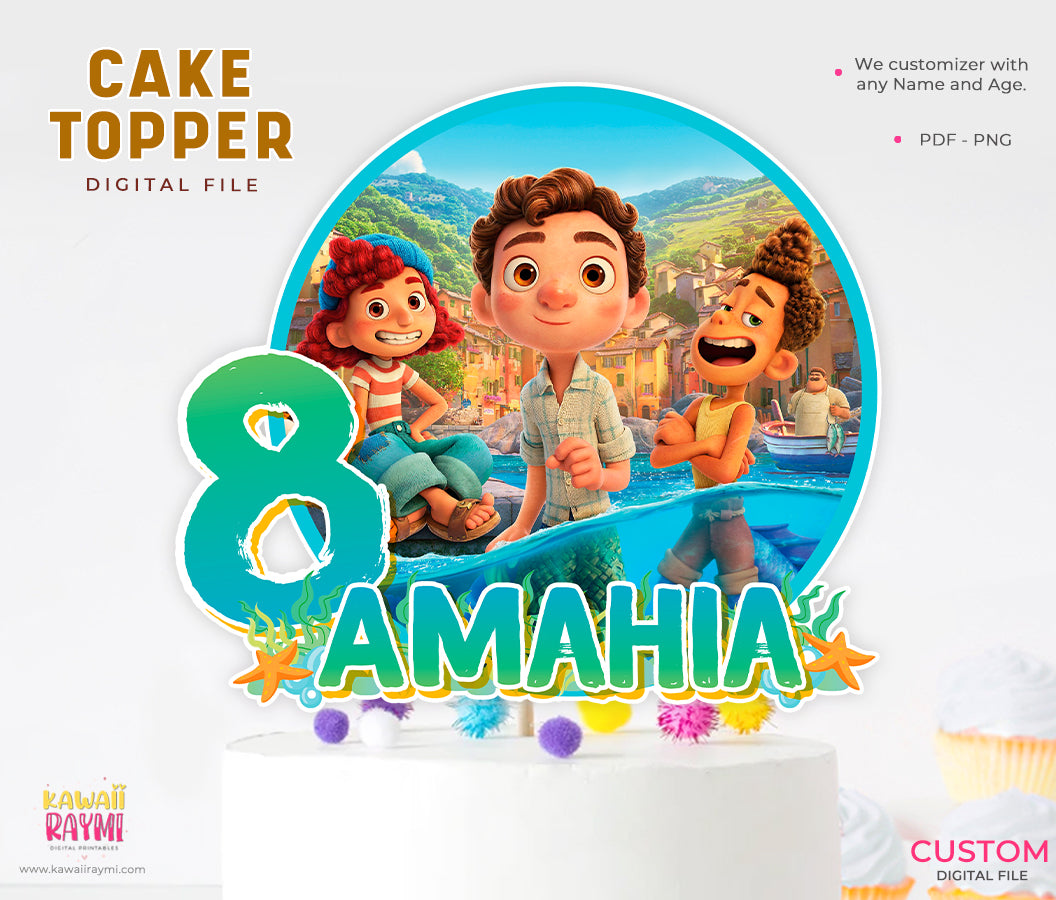 Luca custom Cake Topper