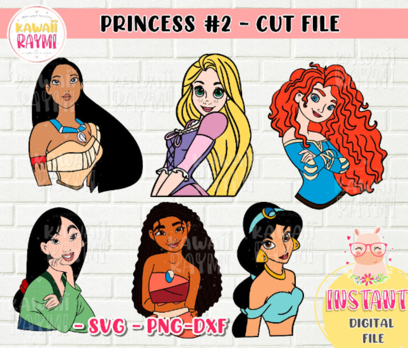 PRINCESS Bundle SVG - Layered- cricut- Descarga instantánea