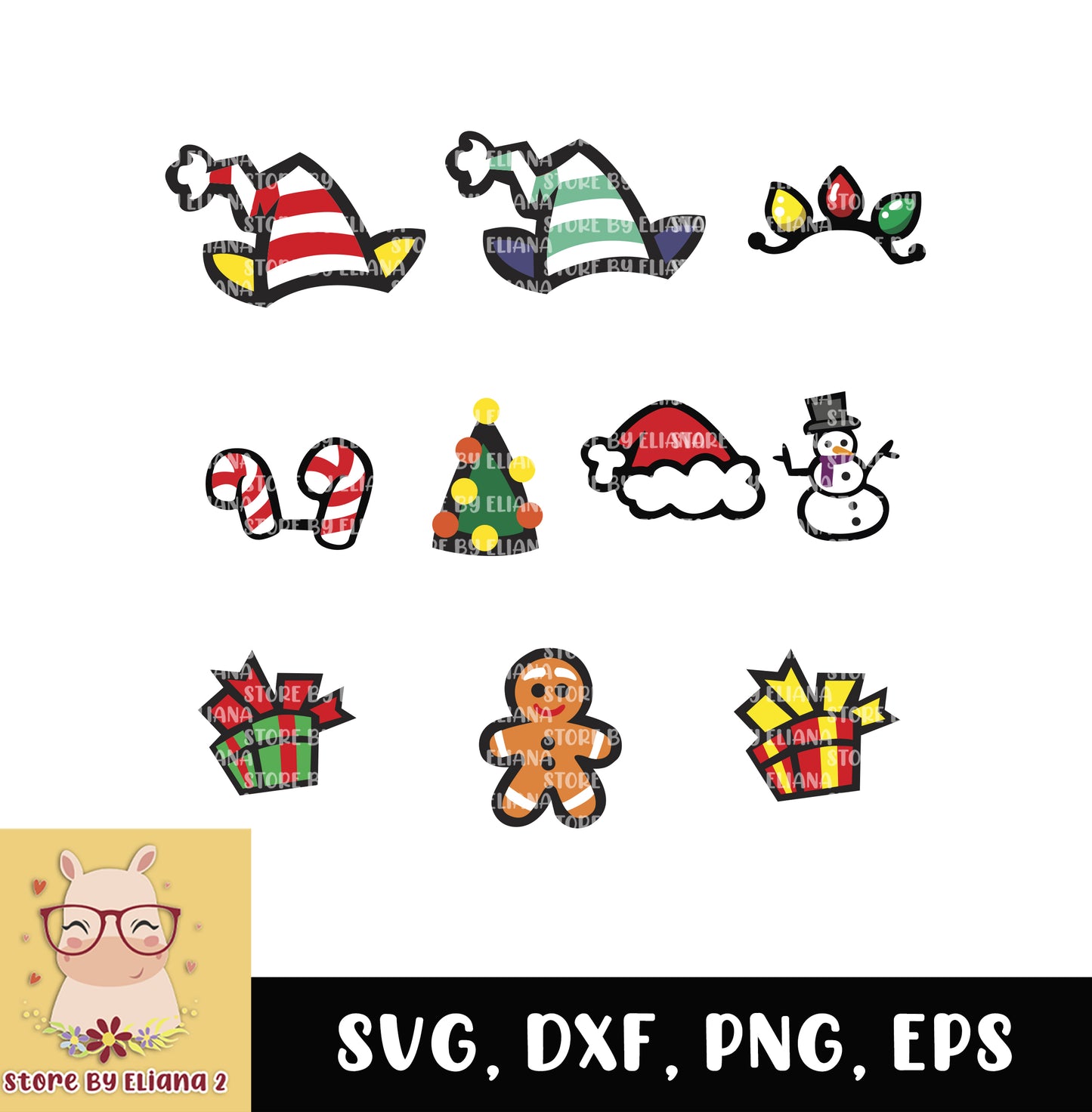 Entre nosotros sombreros de navidad, svg, png