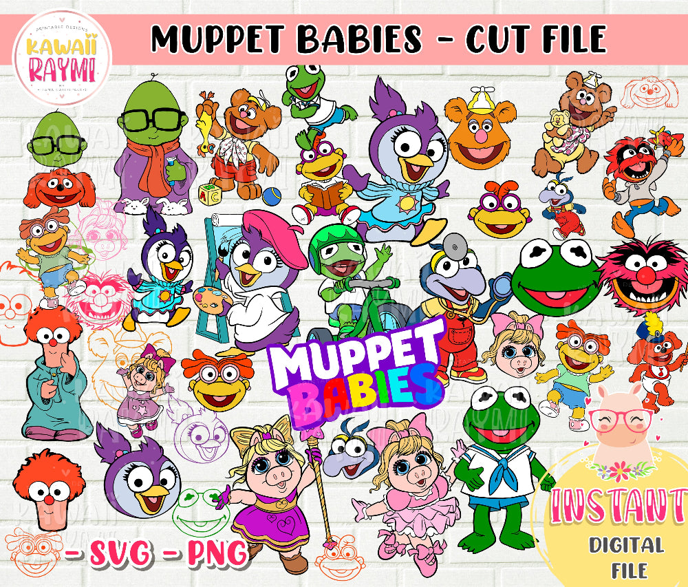 MUPPET BABIES-SVG-PNG-Cut File-Cricut-Instant Download