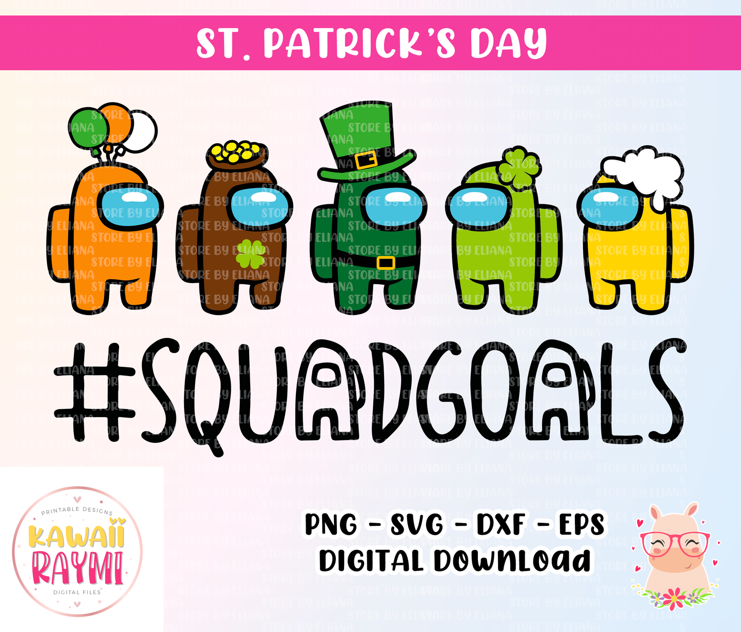 Among us st patricks squadgoals