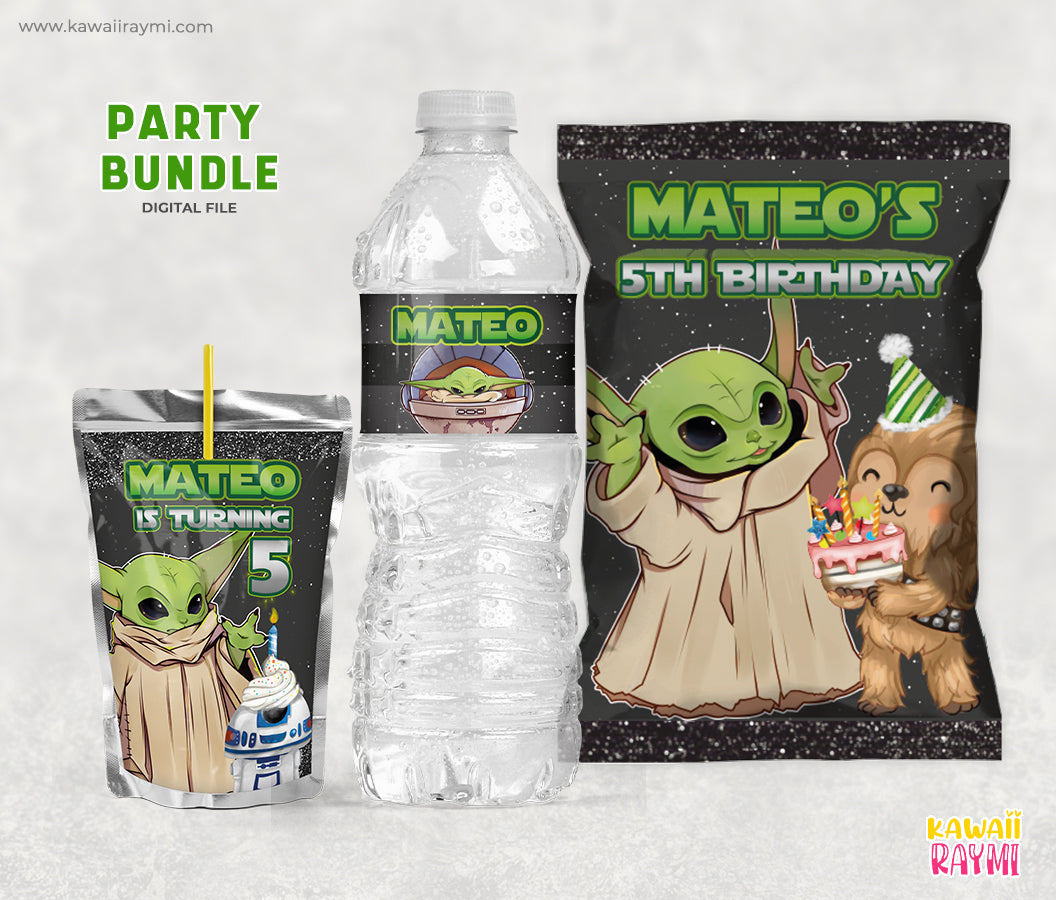 Baby Yoda Star wars party bundle