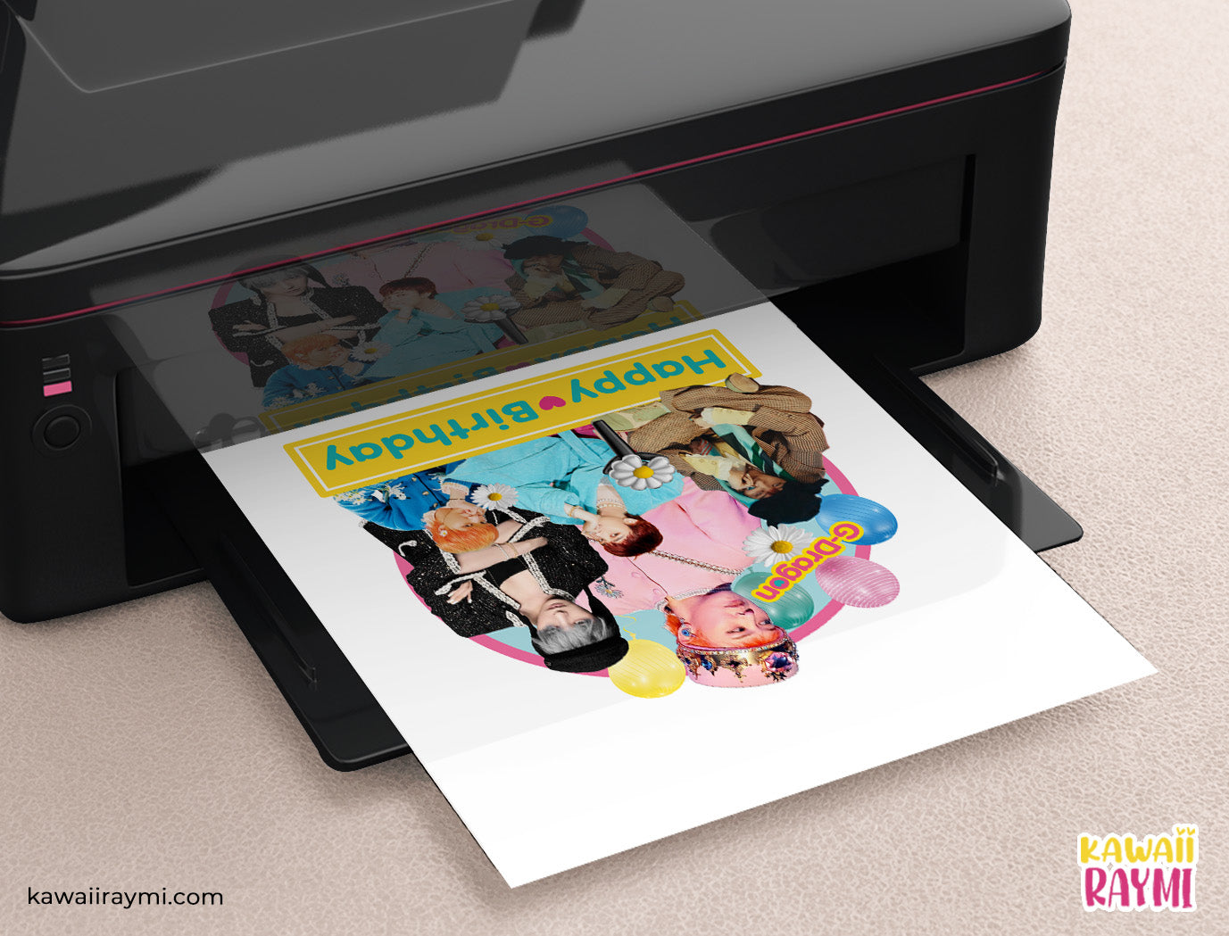 G Dragon cake topper digital file, Korean Idol cake topper, GD party