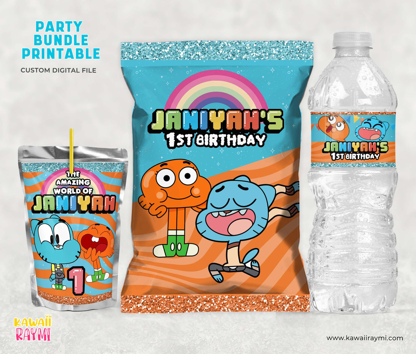 The amazing world of gumball-party favors