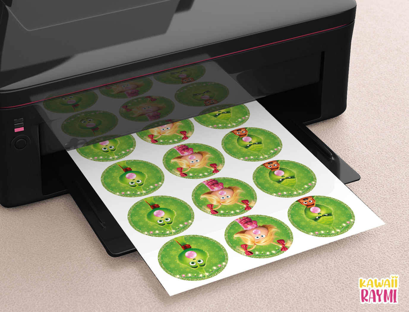 Grinch Gum Labels - Christmas Bubble gum- INSTANT DOWNLOAD