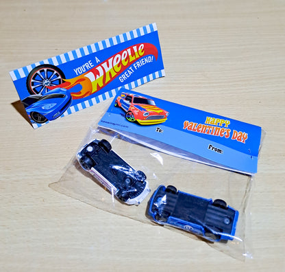 You Are A Wheelie Great Friend Race Car Valentine's Day Bag topper