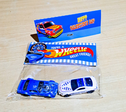 You Are A Wheelie Great Friend Race Car Valentine's Day Bag topper