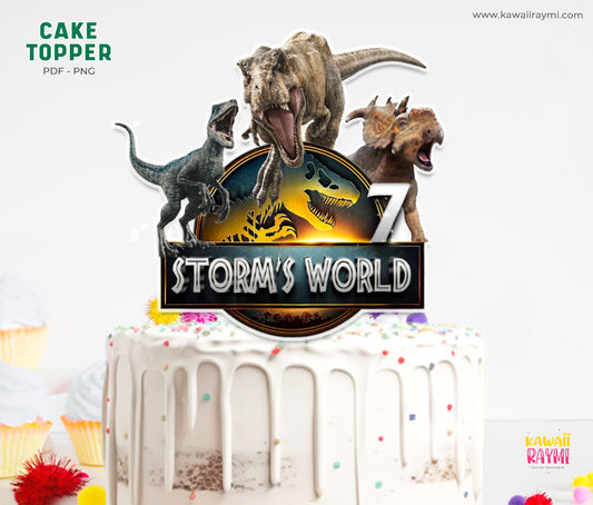 Jurassic world cake topper jurassic rebirth digital file