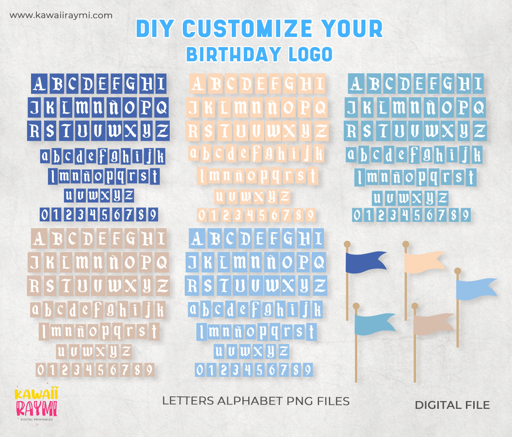 DIY Customize Disneyland Party Sign- Birthday logo theme park- Letters png