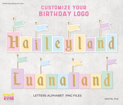 DIY Customize Disneyland Party Sign- Birthday logo theme park