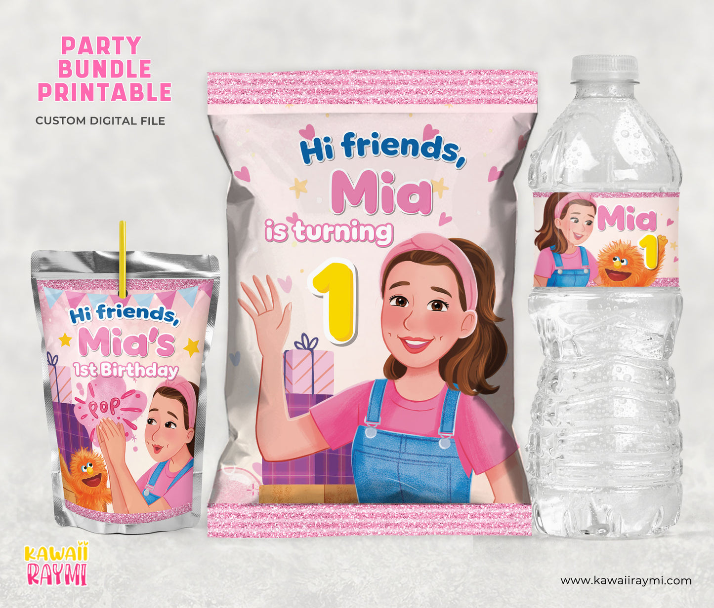 Ms Rachel party favors printable - digital files