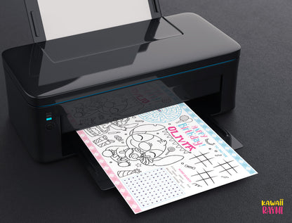 Stitch Cute Alien coloring sheet, party activity sheet alien