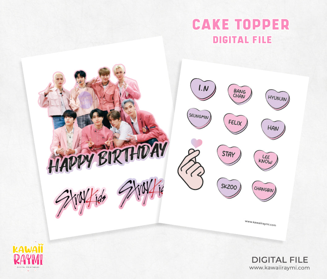 Stray Kids cake topper printable-Instant digital file