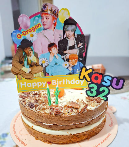 G Dragon cake topper digital file, Korean Idol cake topper, GD party