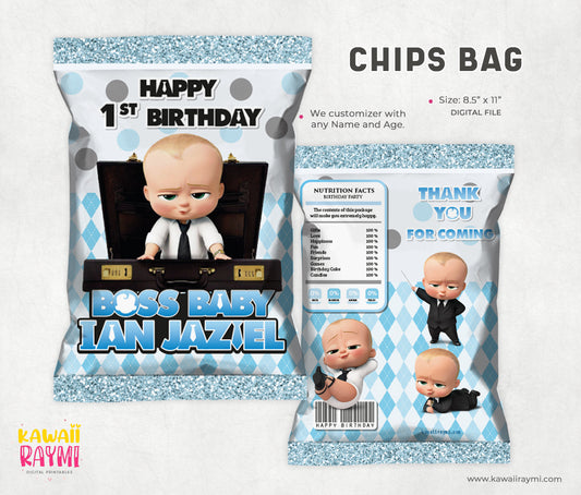 Boss Baby chips bag, custom digital file