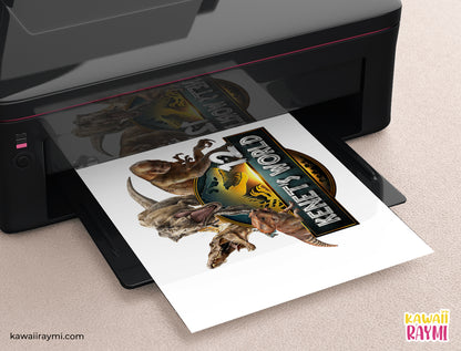 Jurassic world cake topper jurassic rebirth digital file, PDF,PNG