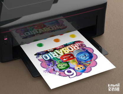 Adorno para tarta personalizado de Inside Out 2 digital