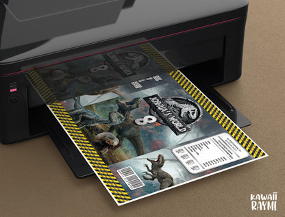 Jurassic party chipsbag custom digital file