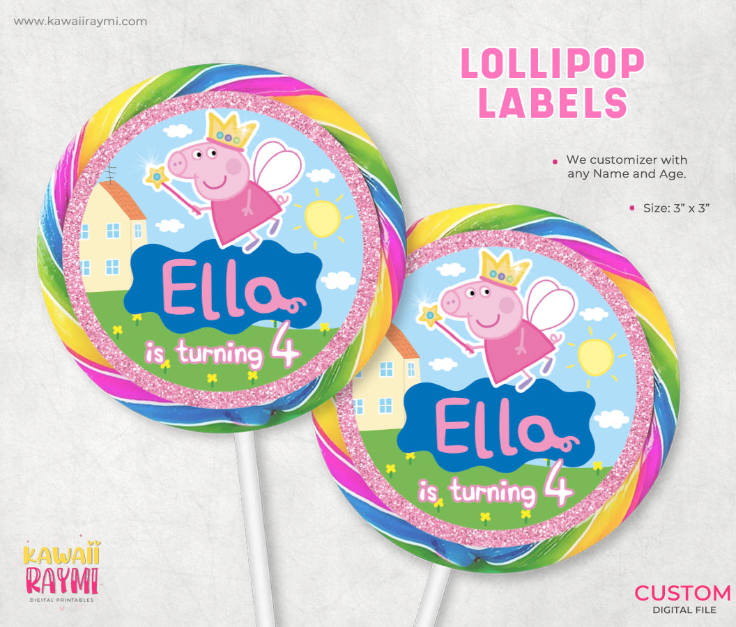 Peppa Pig party favors printable bundle digital file