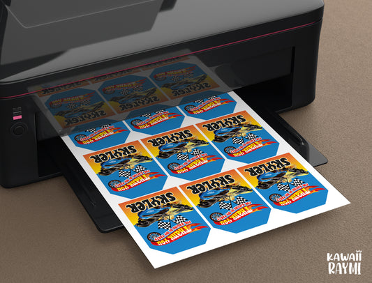 Hot Wheels thank you tags printable