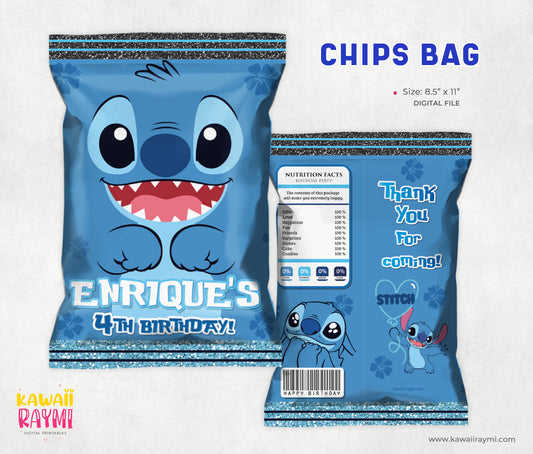 Stitch chipsbag custom digital file