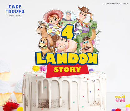 Adorno para tarta de Toy Story, archivo personalizado