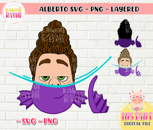 Alberto SVG-PNG-Luca disney, cricut, en capas