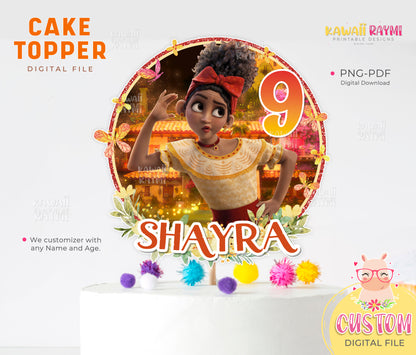 Dolores Encanto custom cake topper