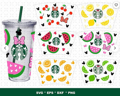Starbucks cup wrap bundle svg, cricut starbuck svg, cut file, instant download