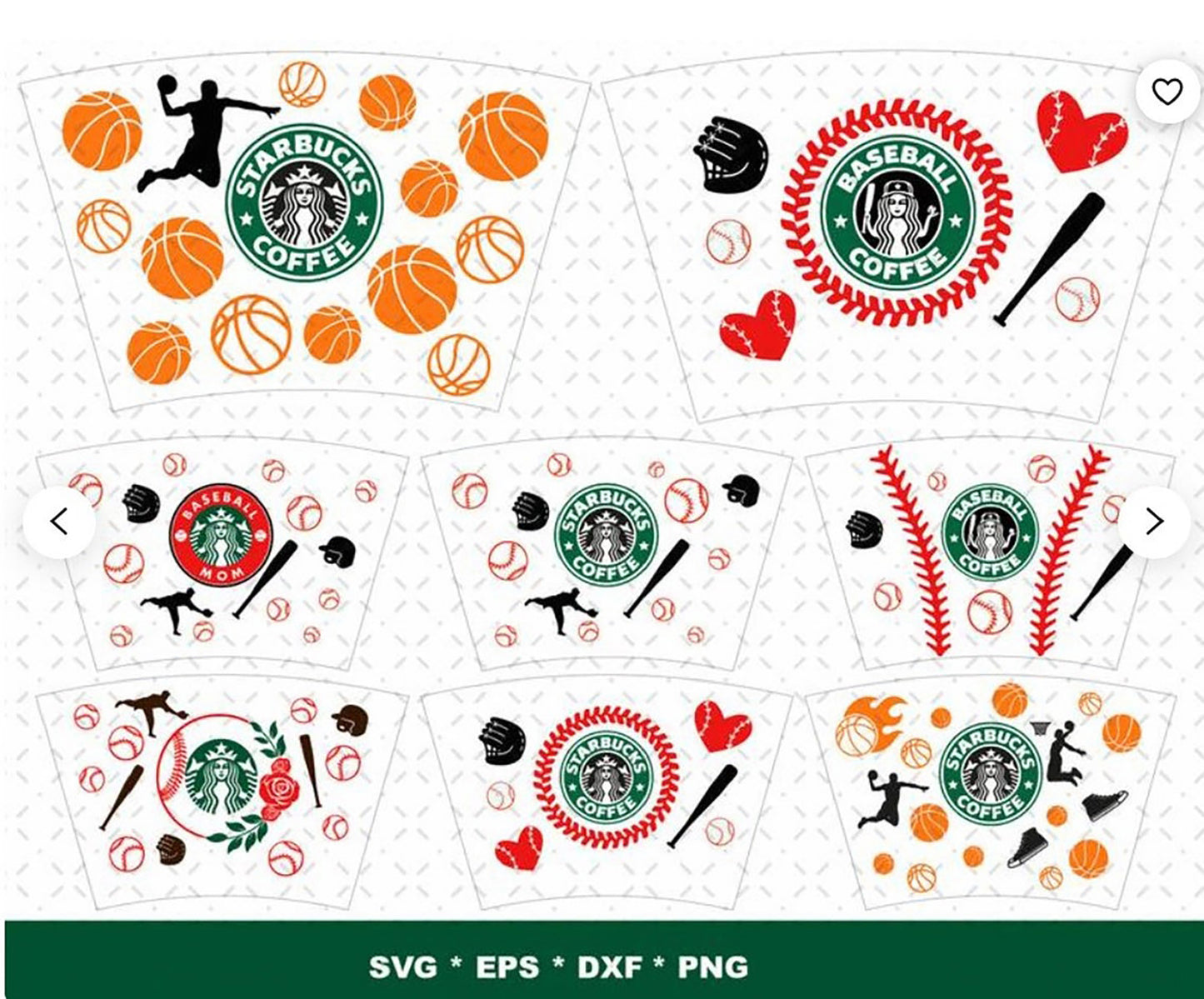Starbucks cup wrap bundle svg, cricut starbuck svg, cut file, instant download