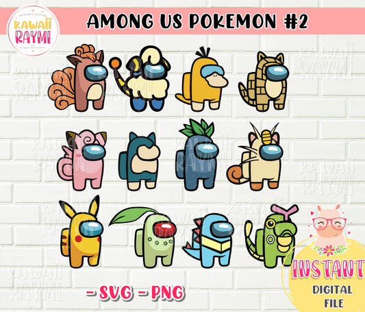 Among us pokemon - SVG