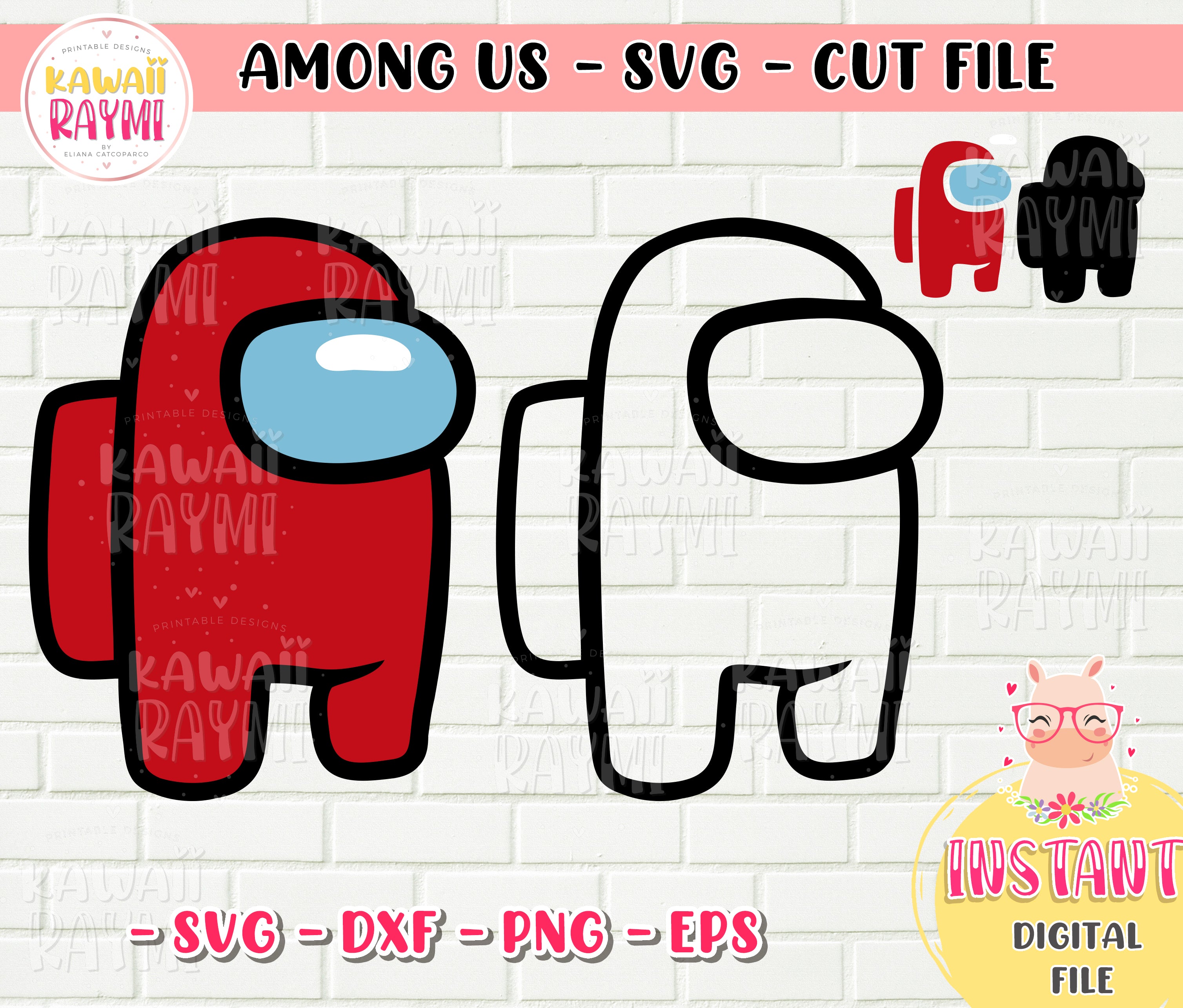 Among Us - SVG - PNG – Kawaii Raymi