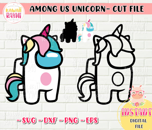 Among us unicorn svg, png